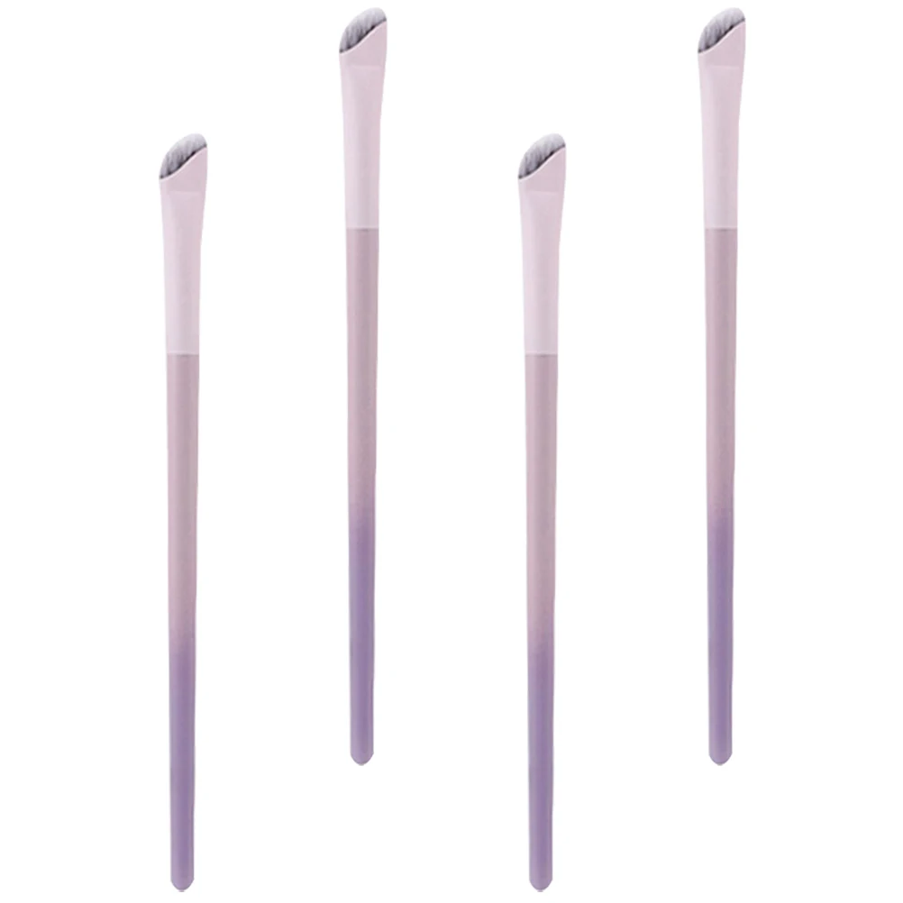 4 Uds. Pincel delineador de ojos Scythe herramienta de maquillaje de ojos de precisión en ángulo juego de brochas de delineador fino portátil para mujeres herramienta de belleza de maquillaje