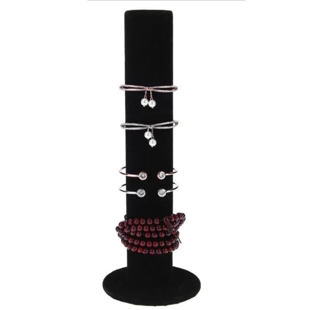 Black Jewelry Display Rack Durable Bracelet Holder Storage Organizer for Watches Bangles Bracelets Bracelet Display Rack