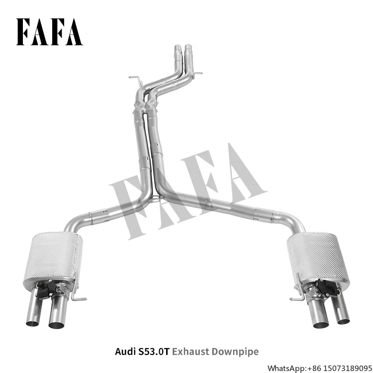 

For S5 3.0T 2009 High-performance Exhaust System in the Rear Section of the Bilateral Quad Electric Valve Exhaust Pipe