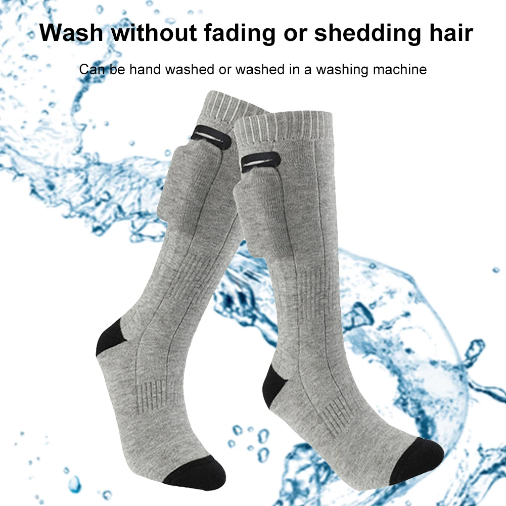 1/2/3/4/5 pares meias aquecidas elétricas 3 modos meias térmicas de inverno ao ar livre esqui pé mais quente meias de aquecimento para homens e mulheres