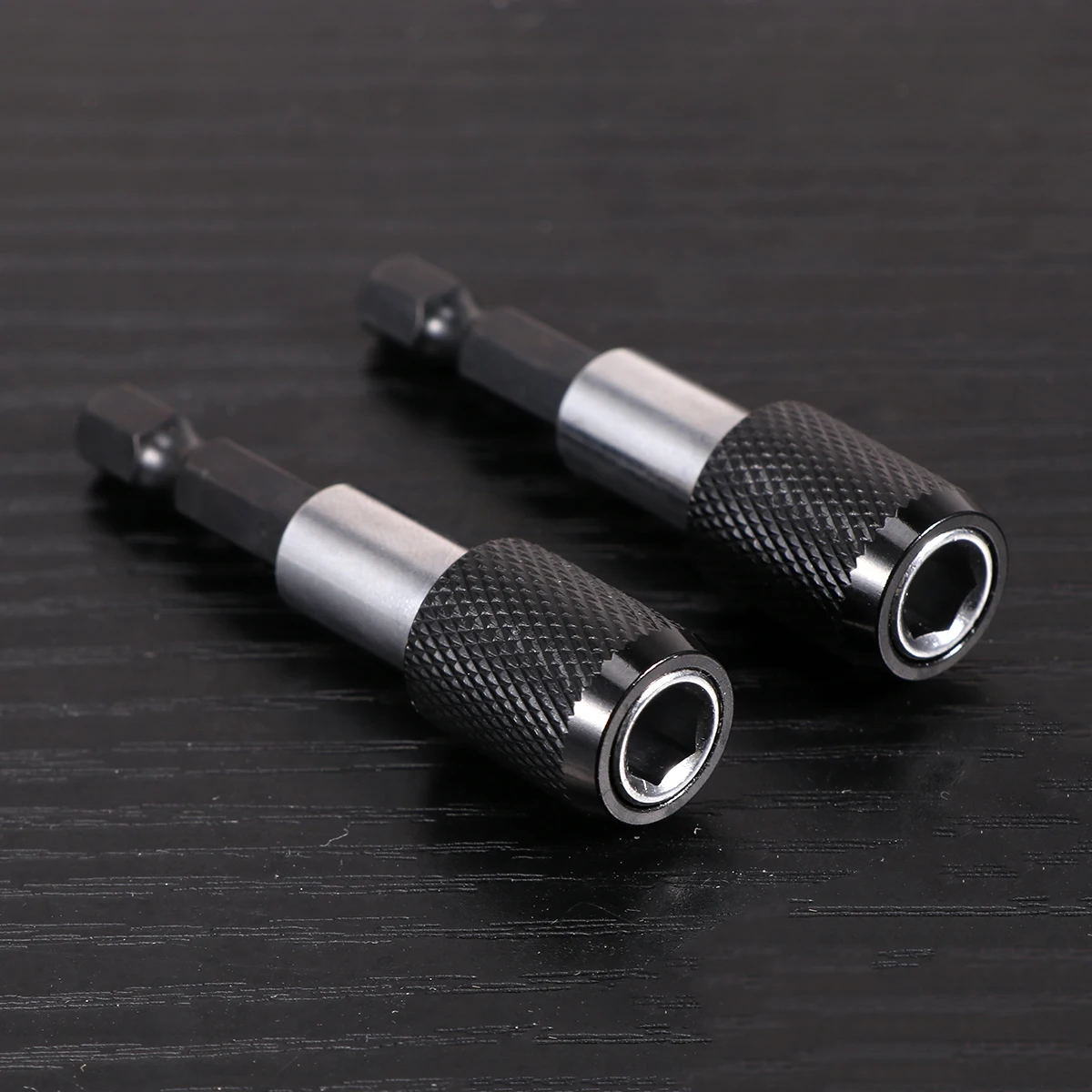 

2 Pcs Quick-release Self-locking Lever Mechanism Extension Bar Magnetic Drill Bit Extender Holder Screw Driver Tool