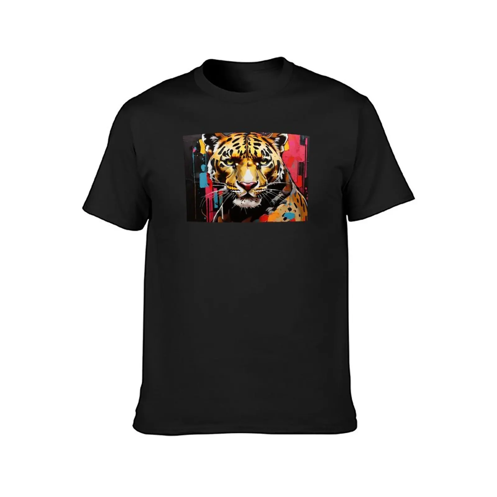 The power of the Leopard - Pop art T-Shirt sublime summer top t shirt for men