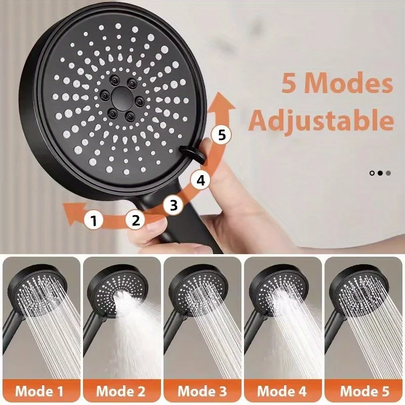 

Shower showerhead, pressurized large panel showerhead, a great helper for hotel bathrooms, handheld pressurized showerhead showe