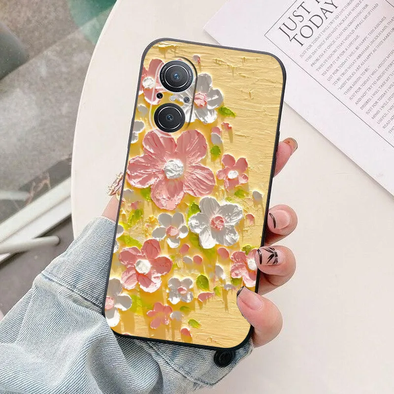 Para huawei nova 9 se caso JLN-LX1 colorido pintado capa de telefone de silicone fosco para huaewi nova 9 pro nova9 se macio tpu funda