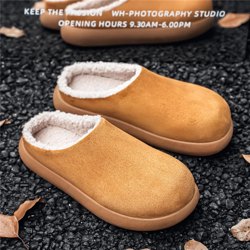

Snow boots men's 2025 new Northeast cold resistant cotton shoes winter shoes warm and plush thick couple bread shoes