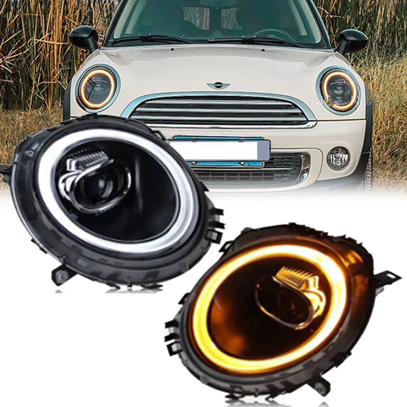 

Car LED Mini Headlights For BMW Mini Cooper R56 R57 R58 R59 2007-2013 Front DRL Lights Car Accesorries