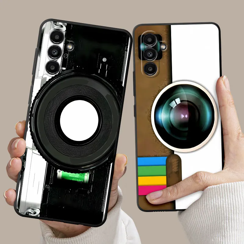 TPU Soft Phone Case for Samsung Galaxy A12 A14 A33 A72 A11 A21s A22 A54 A52 A13 A73 A24 A42 A32 A53 A23 A34 Retre Camera Cover