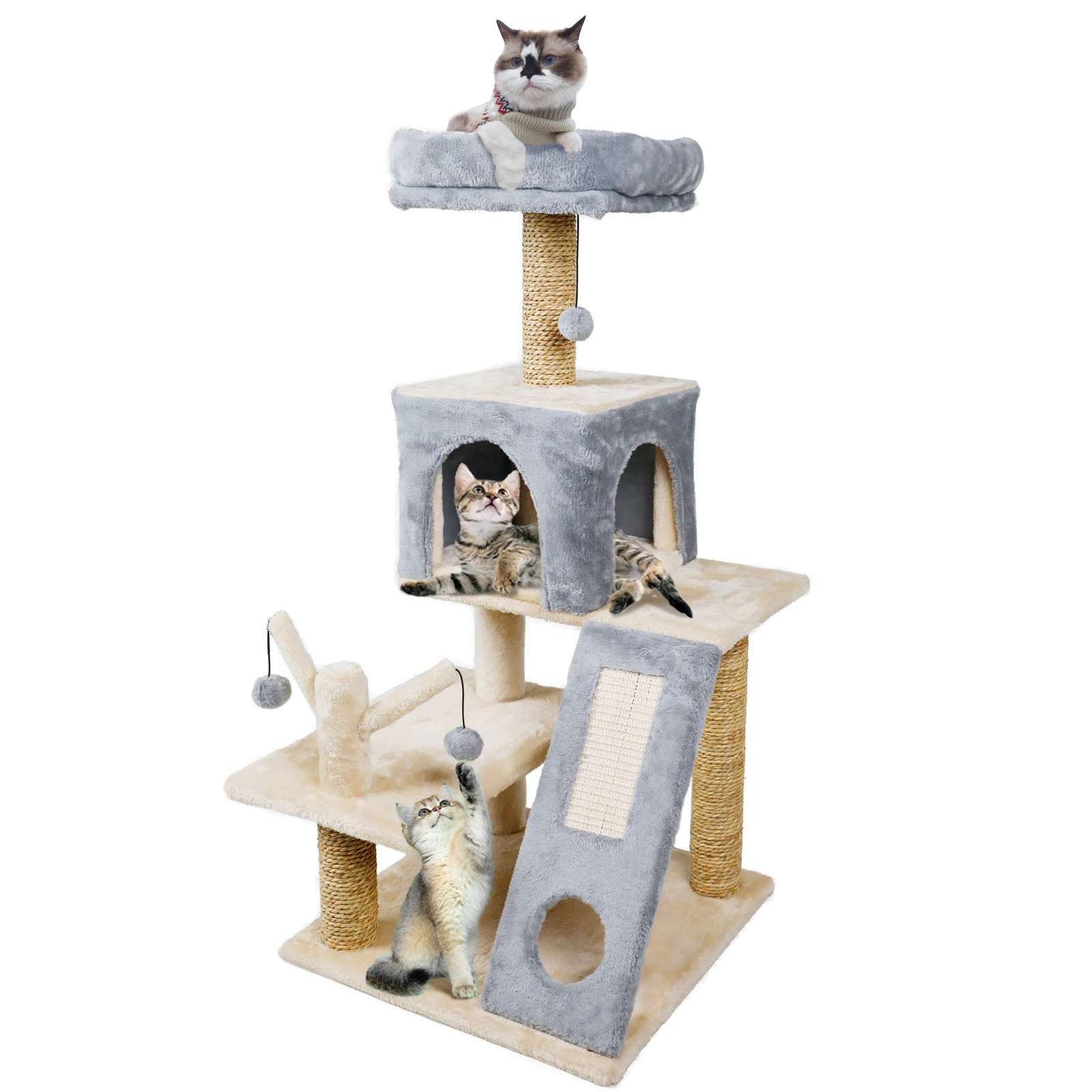 

High quality Cat Tree design Cat Tower Indoor Cats Multi-Level Condo and Scratching Posts for Kittens