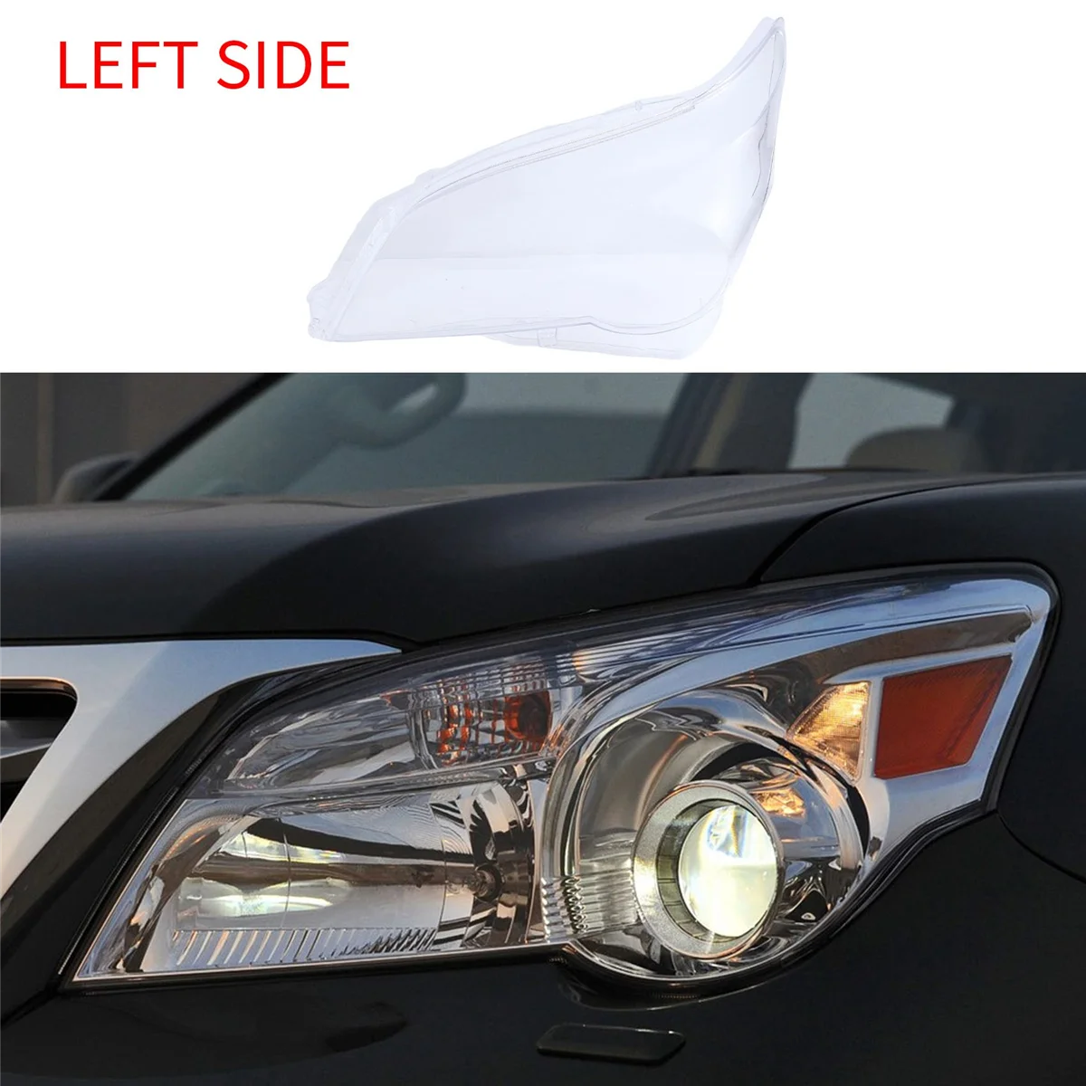 Car Head Light Lamp Lens for Lexus GX400 GX460 2010-2012 Headlight Cover Car Replacement Lens Auto Shell Cover