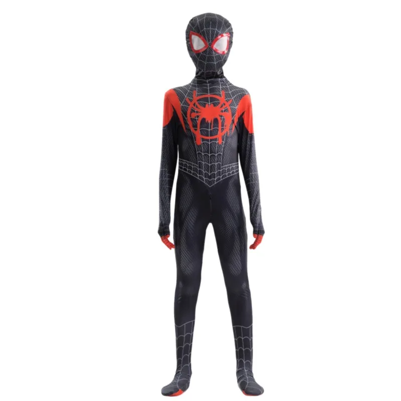 Full Set Halloween Cosplay Costume For Spider Fans Collector Miles Morales Zentai Suit Halloween Christmas Party Halloween Gift view 4