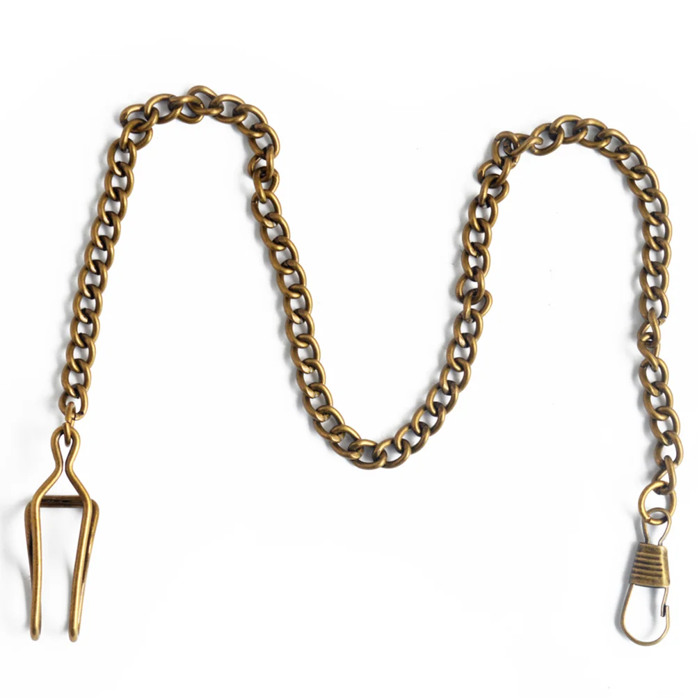 4Pcs 39CM Pocket Watch Chains Fashion Practical Jeans Belt Chains for Men Metal Pocket Watch Chain Key Chain Retro Style