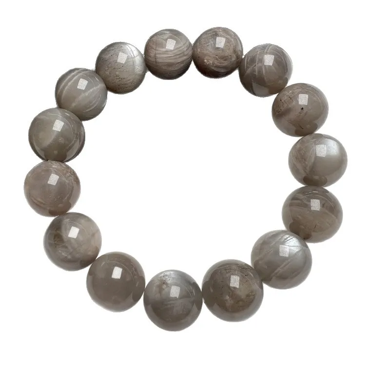 Natural Striped Sunstone Bracelet Ancient Energy Crystal Large Size Multiple Sizes Optional Women Gemstone Bracelet Wholesale