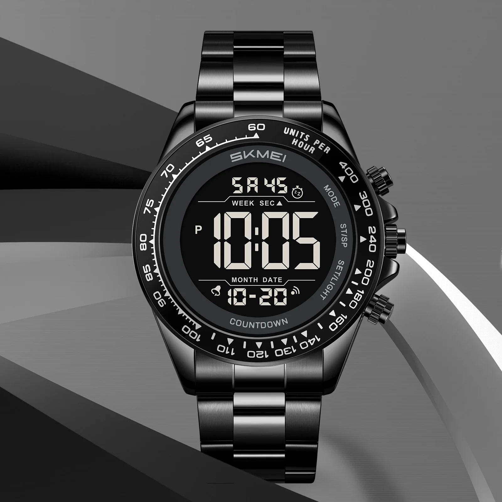 SKMEI 2659 Electronic Watch Fashion Waterproof Digital Wristwatch Business EL Light Countdown Timer For Festival Birthday Gift