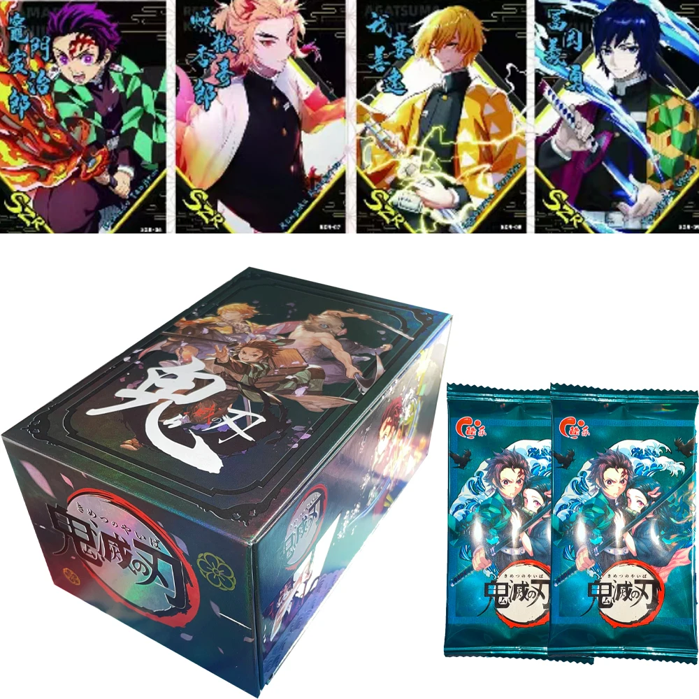 Carte Demon Slayer all'ingrosso No Yaiba Treno Infinito Carta Diamond Card TCG Tanjirou Kamado Nezuko Carta da collezione di personaggi