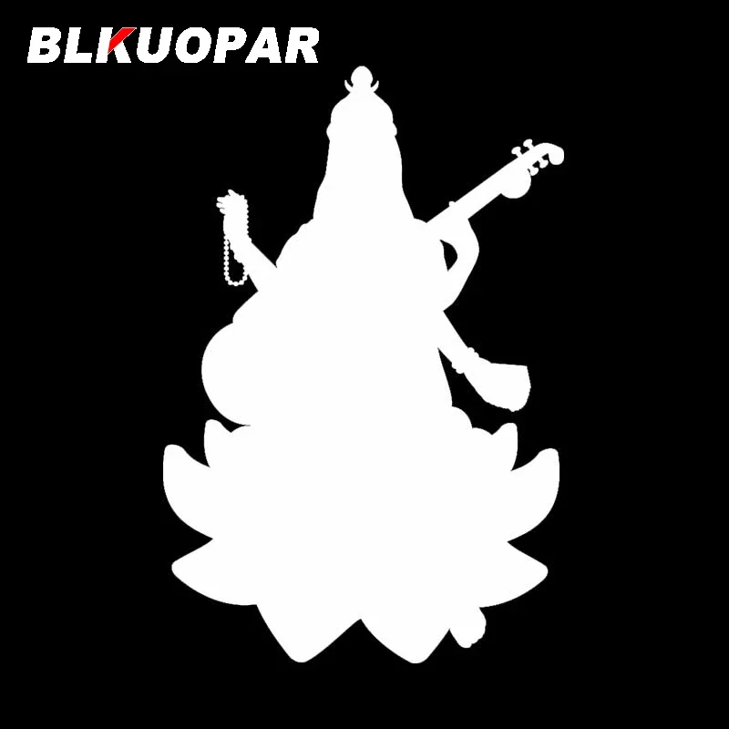 BLKUOPAR Goddess Vasant Panchami Car Sticker Vinyl Waterproof Decal Car Accessories Windshield Trunk Decor Graphics Decoration