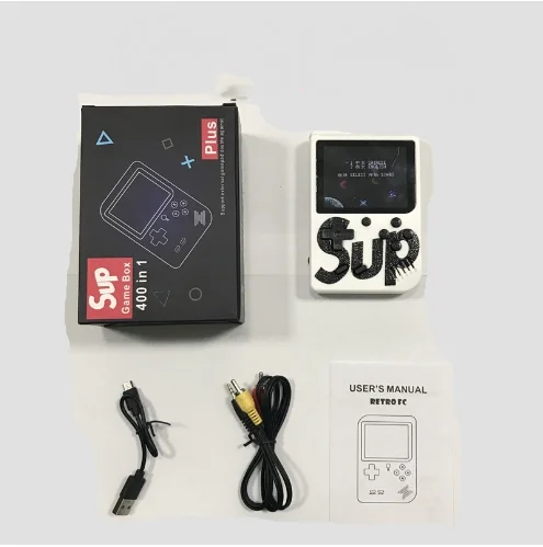 Sup Retro Game Box 400 In 1 Singles Handheld Game Console Exciting Adventure Mini Handheld Game Console