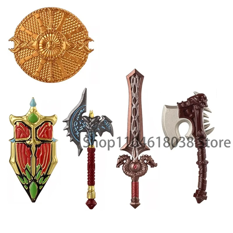 V1002 Mittelalterliche Bogenschützen Ritter Burgwächter Palädiner Ritter Schwarze Adler Ritter Schwere Rüstung Baustein-Zubehör Spielzeug