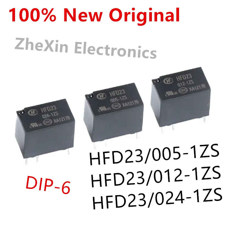 10PCS/Lot   HFD23/012-1ZS 、HFD23/024-1ZS 、HFD23/005-1ZS   New Original Signal Relay   HFD23-005-1ZS、HFD23-012-1ZS、HFD23-024-1ZS