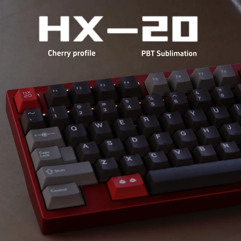 

HX-20 Theme Customized Keycap Set 180 Keys Cherry Profile PBT Dye Sublimation Fit 61%-108% Keycaps for Mechanical Keyboards Gift