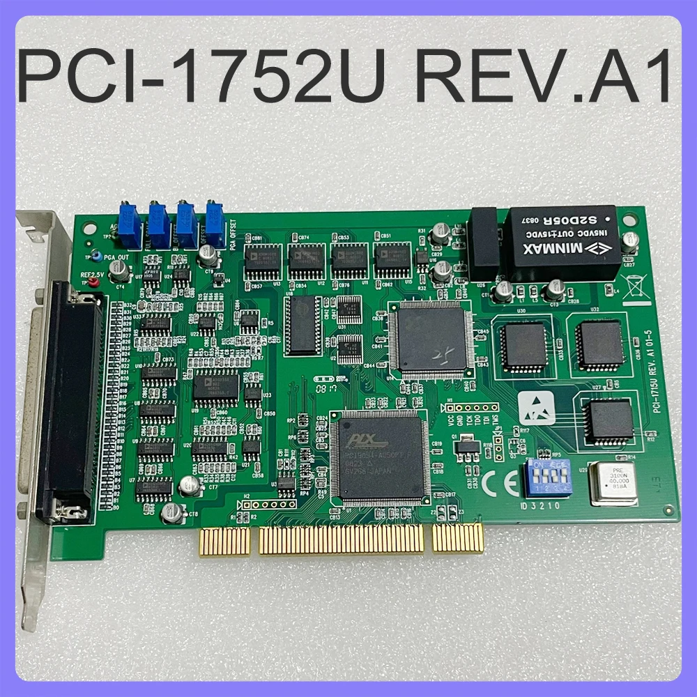 For Advantech Captur Card 500K 12 Bit 32-Channel Isolated Analog Input Card PCI-1715U