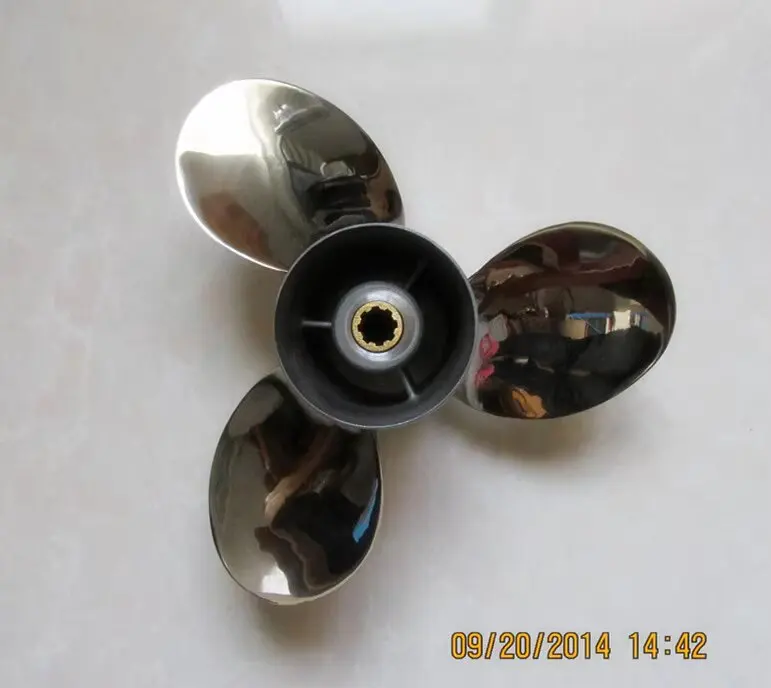 Free Shipping New Arrival Propeller For Yamaha Hyfong Parsun Two Or Four Stroke 15-20HP 10 Inch Stainless Steel 9 1/4*10-J