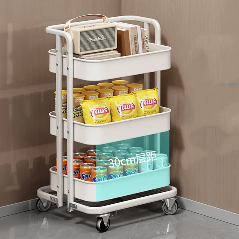 Folding Trolleys Kitchen Organizer Drawers Islands Storage Trolley Auxiliary Furniture Organizing Shelf Carrelli Removable