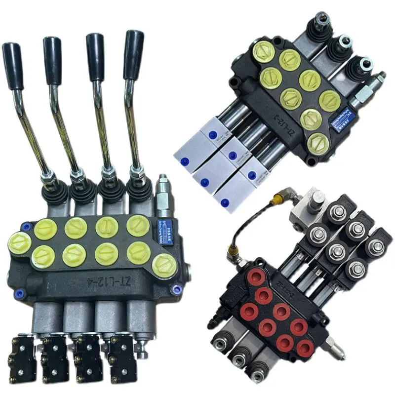 Hydraulic Multi Way Valve ZTL12E With Micro Switch 16MPa Manual Operated Distributor Valve