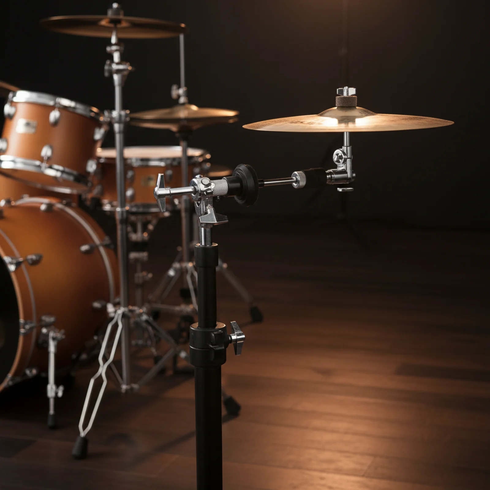 

Heavy Duty Cymbal Clamp Extension Metal Drum Holder Rod Percussion Gear for Drummer Set Installation