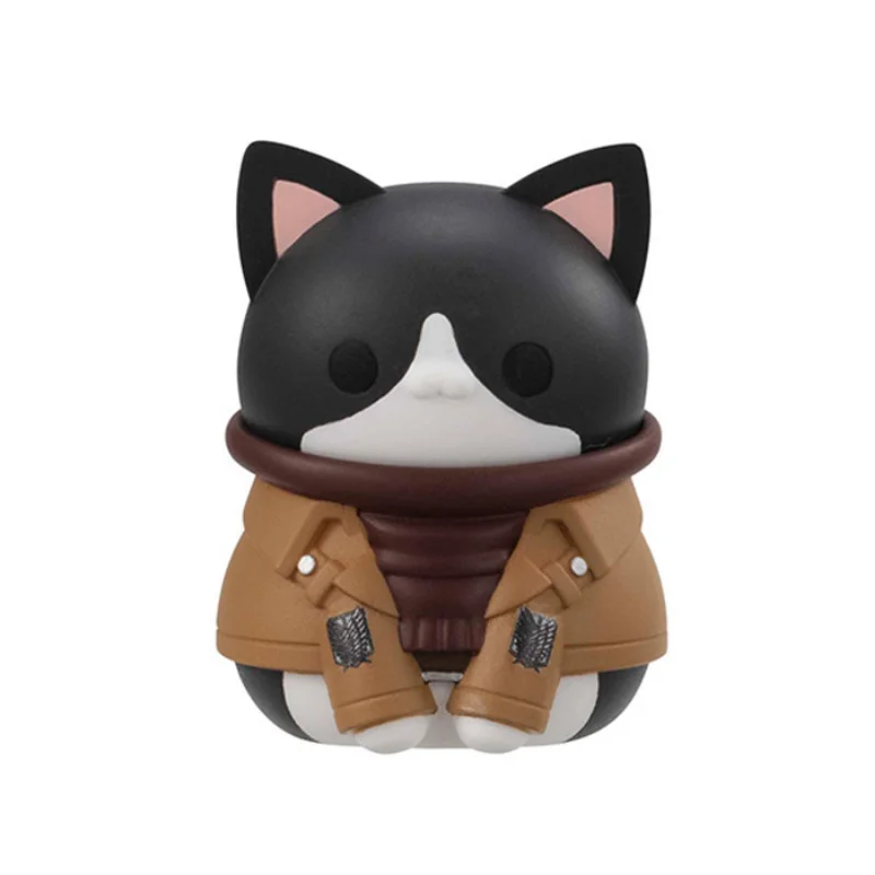 Stock Original Genuine MegaHouse Attack on Titan Shingeki No Kyojin MEGA CAT PROJECT Version Q Mini Action Anime Figure Model