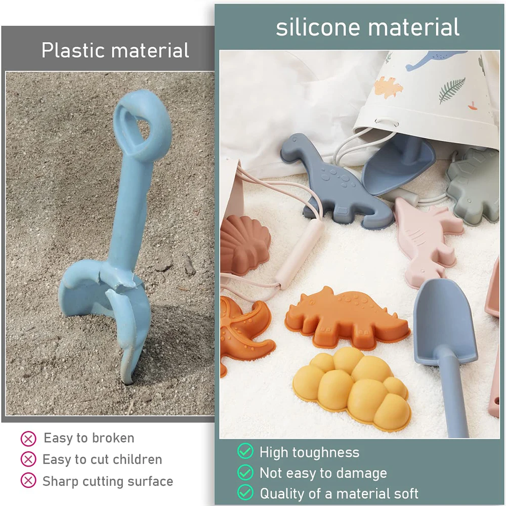 Giocattoli da spiaggia estate per bambini accessori estate sabbia giochi d'acqua set di strumenti per stampi modello animale carino Ins mare spiaggia nuoto giocattolo