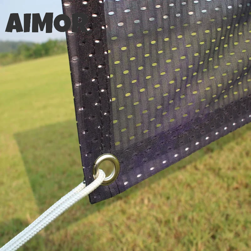 AIMOR Custom Mesh cloth Banner Windproof Rainproof DIY Advertising Cloth Logo Picture Background HD Print Outdoor Metal Ring