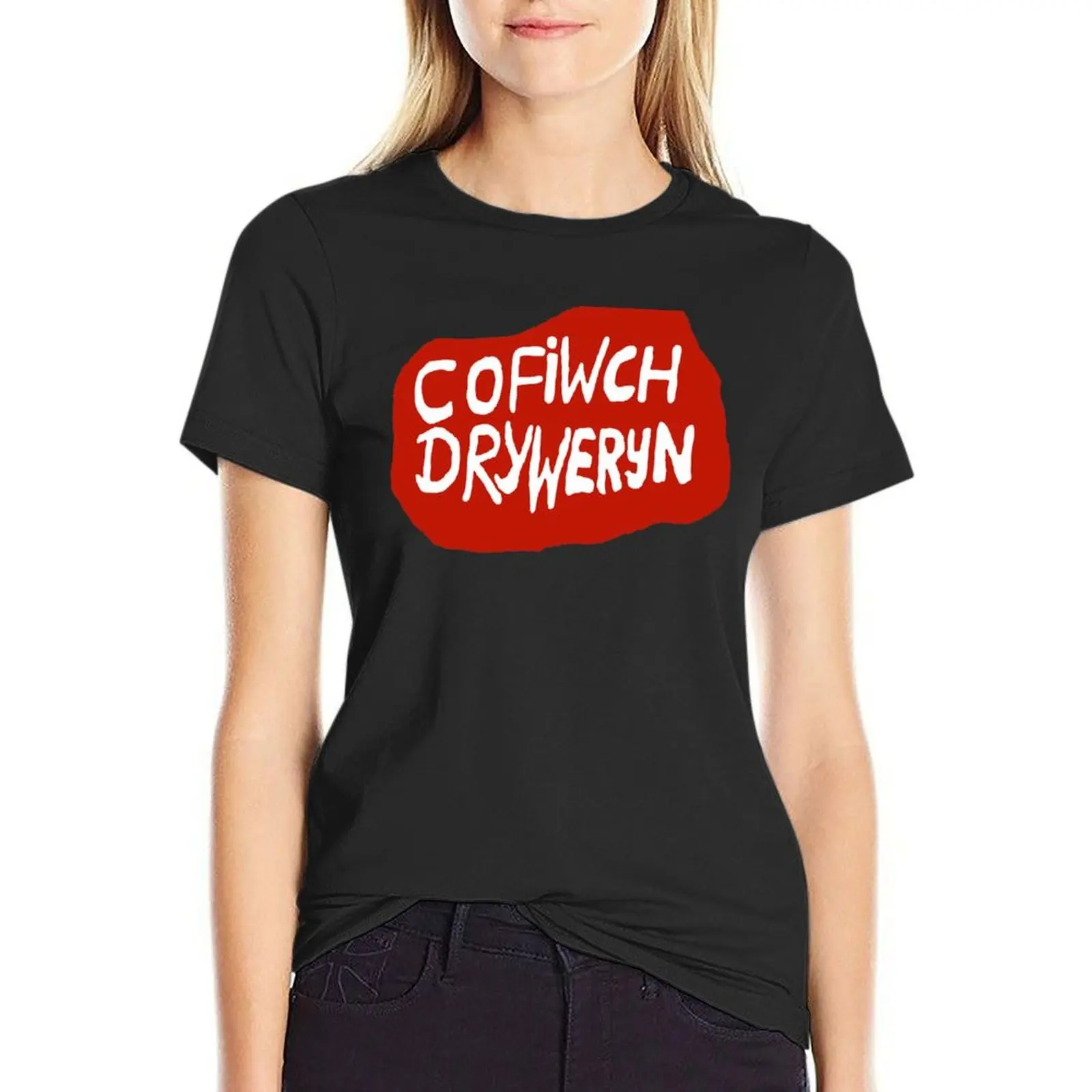 

Футболка Cofiwch Dryweryn, милая одежда, блузка, быстросохнущая футболка, платье для женщин, длинное
