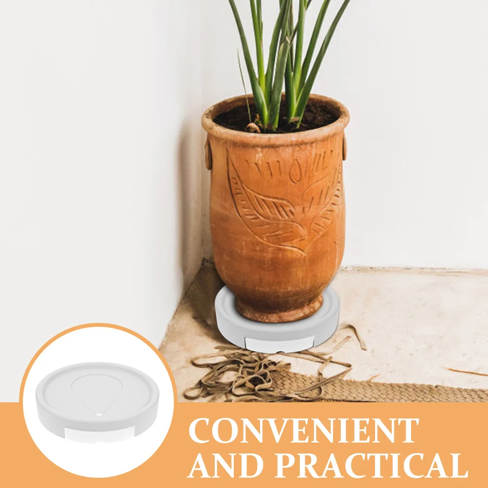 

Heavy Duty Plant Cart 30cm Outer 26cm Inner Grey Wheels Rolling Stand Movable Pot Holder Garden Plant Dolly Water