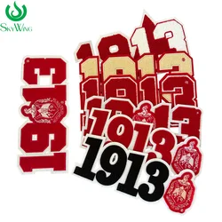 Chenille 1913 Number Set Red Delta Sigma Theta Sorority Embroidered Iron on Patch for Jacket