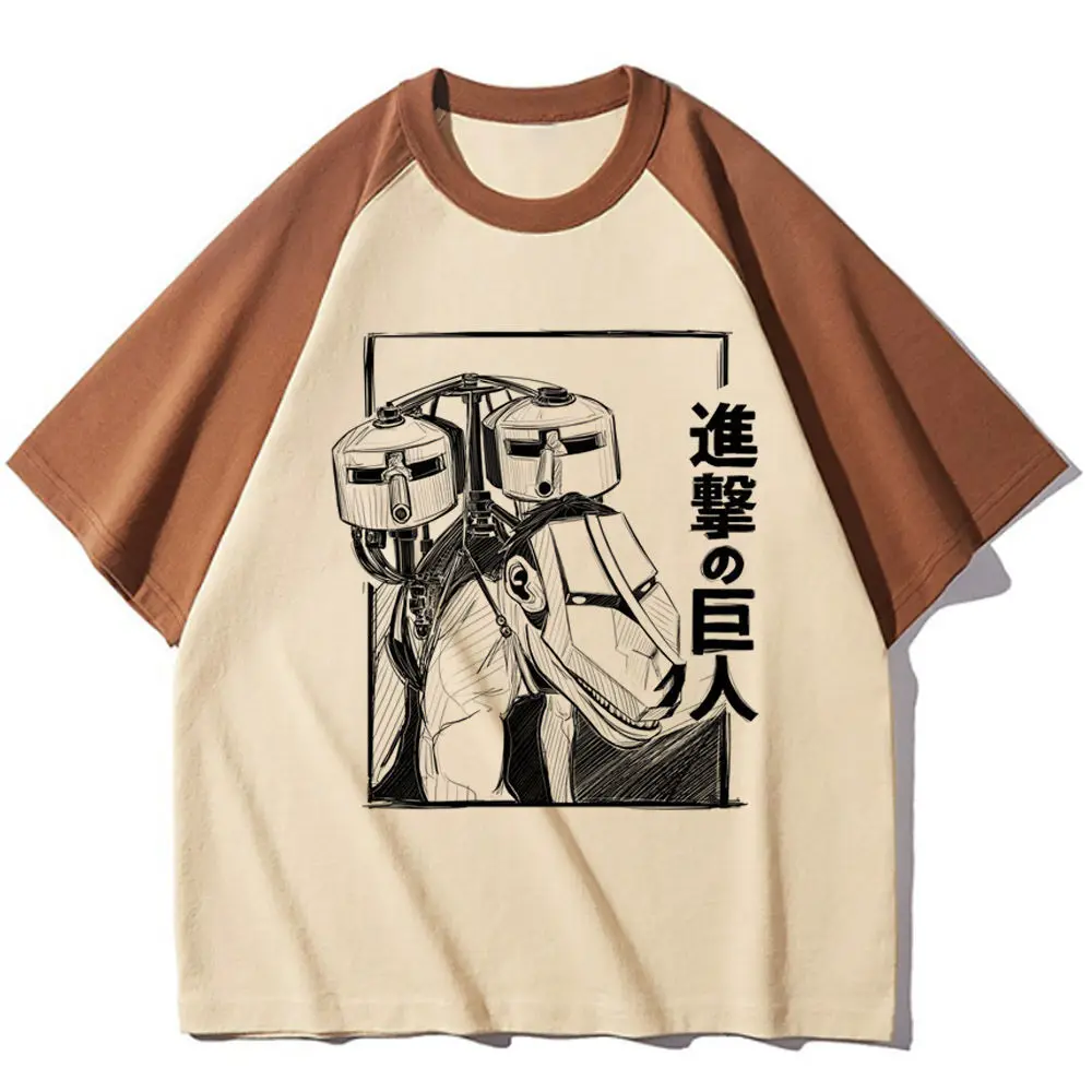 Attack on Titan t shirt female anime Retro Grunge Pastel t-shirt Colorful Trendy anime 80s Comfortable aesthetic