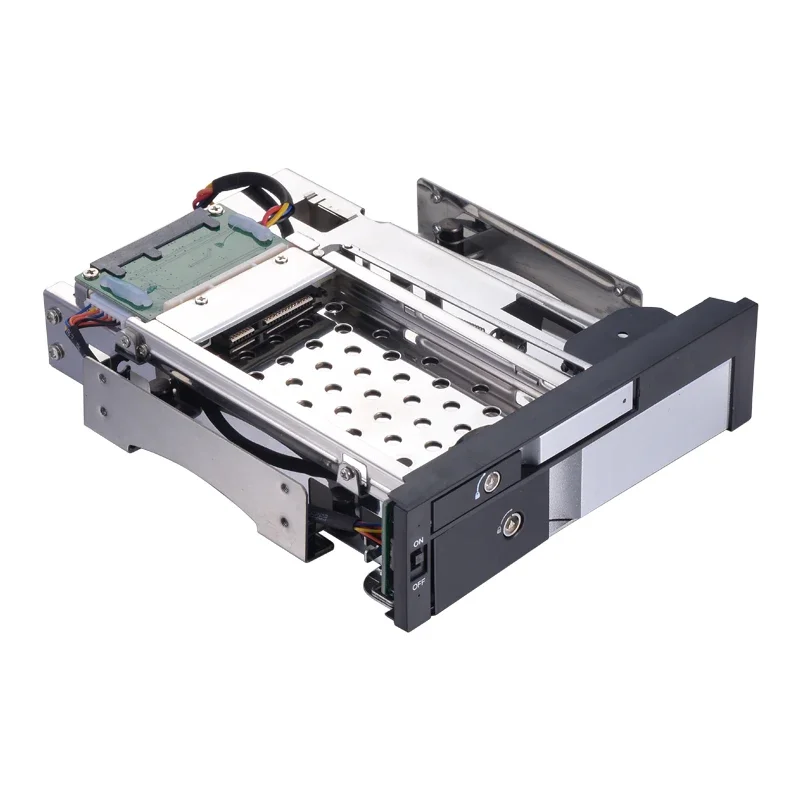 Aluminum 2.5in SATA hard disk case and 3.5 mobile rack adapter to 5.25 internal hot swap mobile rack