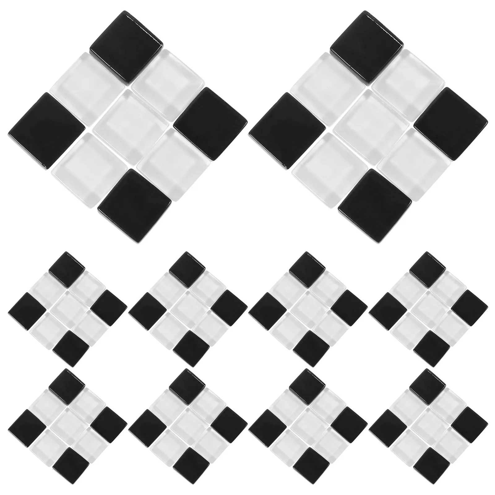 

1Set Mosaic Tiles DIY Craft Set Smooth Bright Glass Tiles for Vase Decoration Home Decor Photo Frames Cups Outdoor Tables Ktv