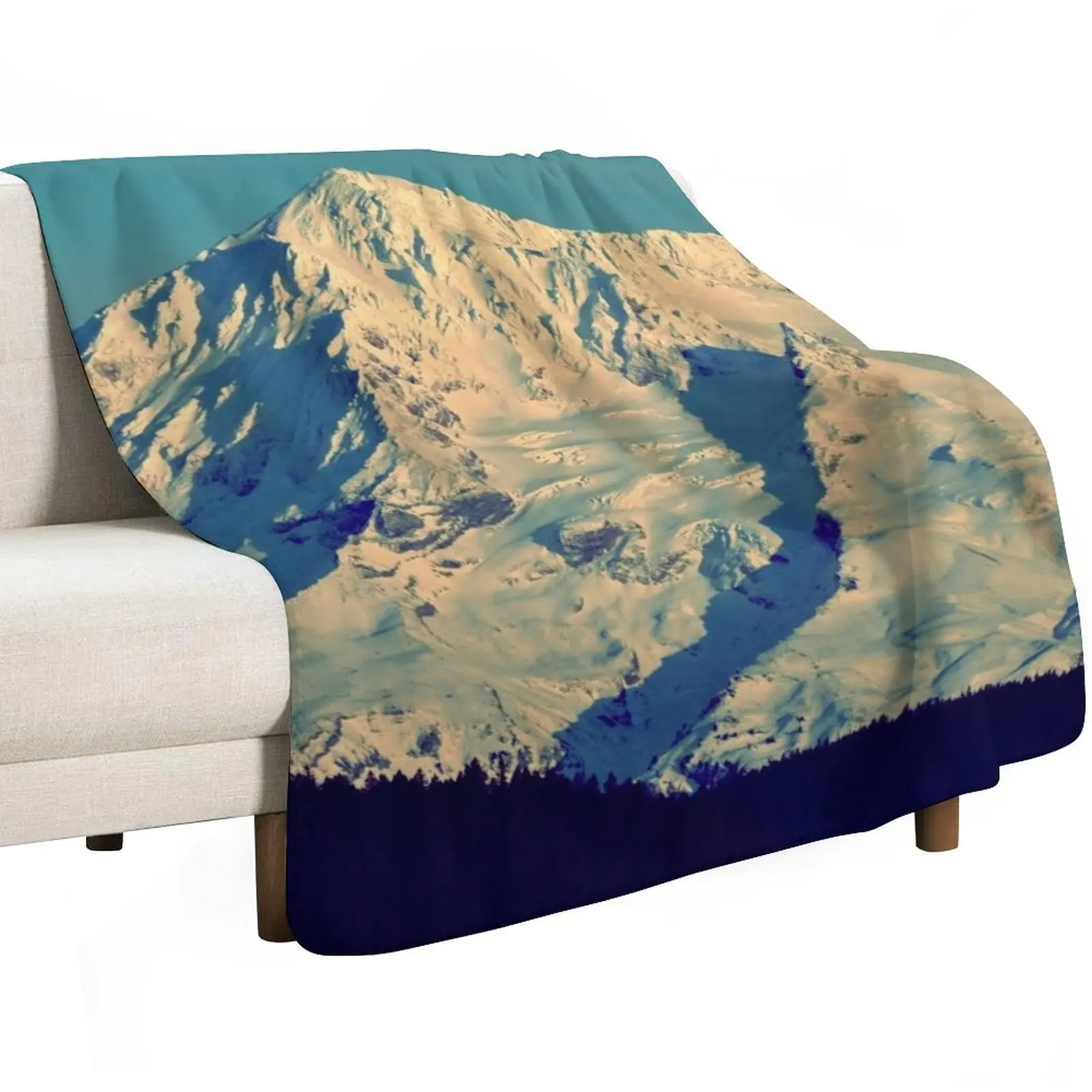 MT. HOOD - AT TWILIGHT Throw Blanket wednesday Blankets For Baby Cute Camping Moving manga Blankets