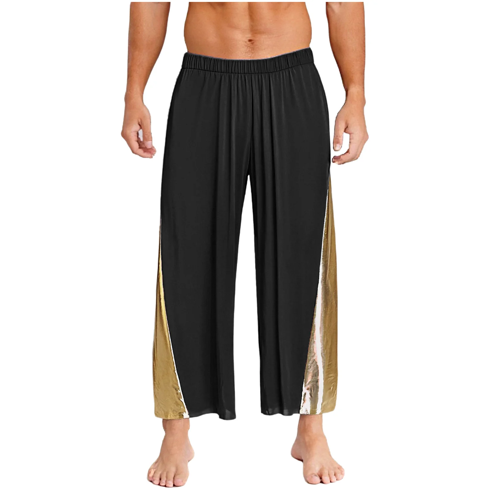 

Mens Professional Church Choir Performance Wear Breathable Metallic Cross Top And Comfort Fit Pants for Easter Christmas Events