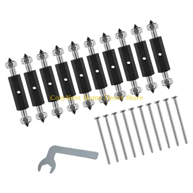 92MF 10Pcs Adjustable Cassette Screws Support Rod 86/118 Type Cassette Repair Device