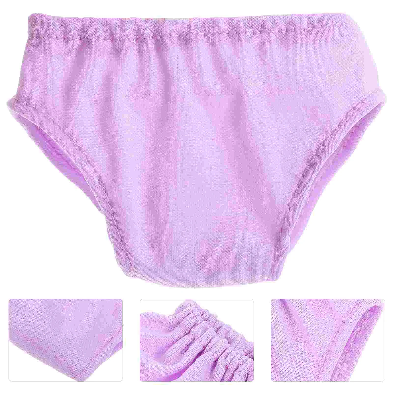 4 Pcs Baby Clothes 18 Inch Panties Mini Toys Underpants Accessories Purple