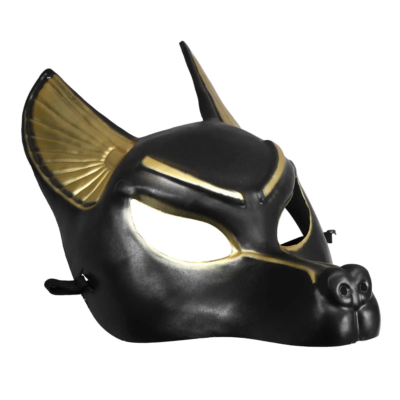 Halloween Anubis Mask Retro Cosplay Props Vintage Masquerade Venetian Mask Costume Plastic Photography Prop Unisex Masks