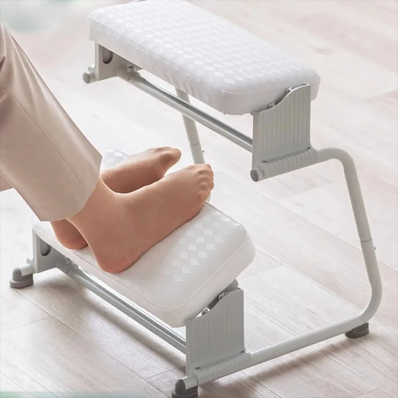 Foot Rest Under Desk Footrest Adjustable Height 2-Tier Dual Layer Ergonomic Stool for Office Home Posture Support Sit Stand