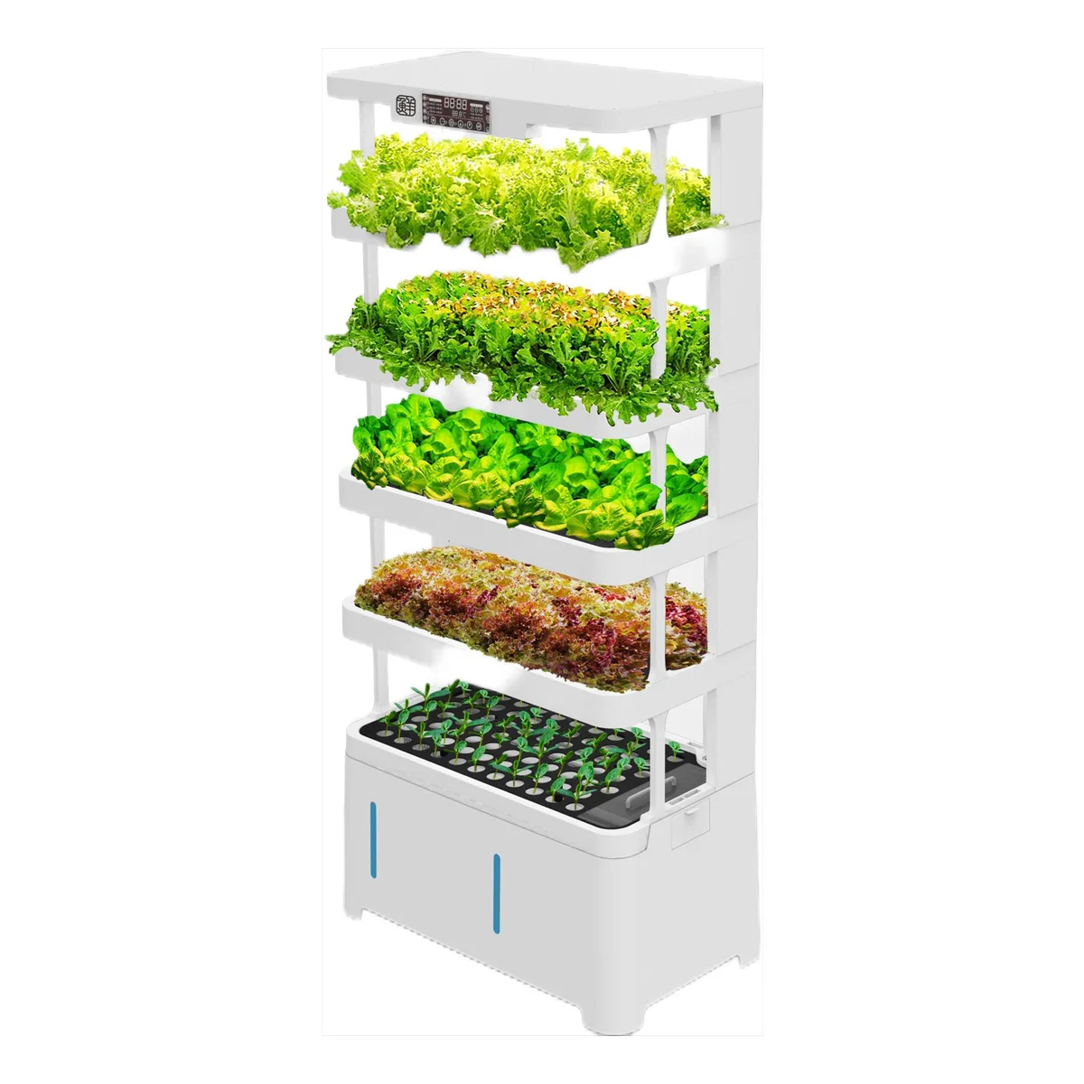 

Vertical Hydroponic Growing System 5-Layer Plastic Frame Eco-Friendly Automatic Planter for Vegetable Growing
