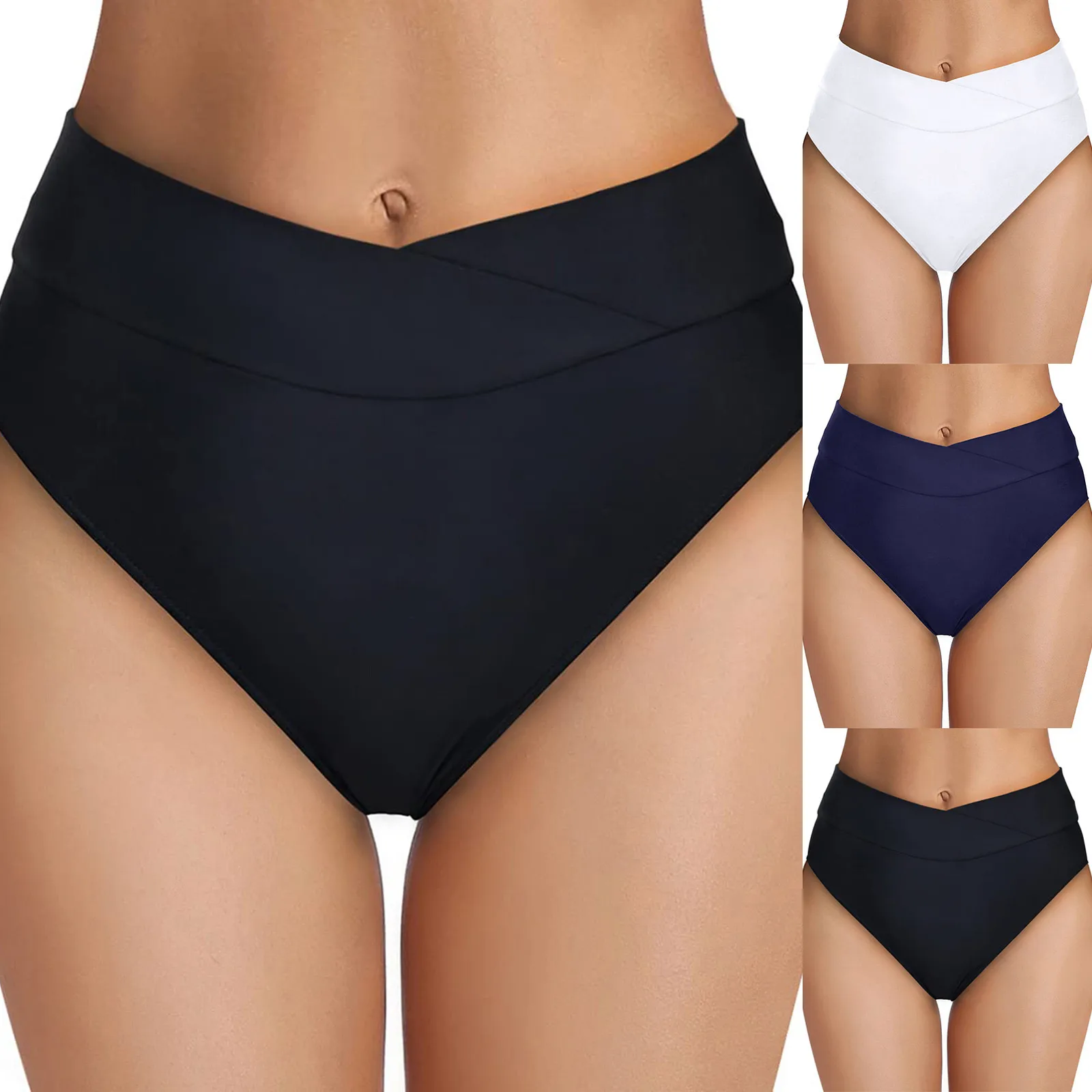 

Women High Waisted Bikini Bottoms High Cut Swim Bottom Full Coverage Swimsuit Mini Extreme Bikini Girls Bodysuit Bath Clothing