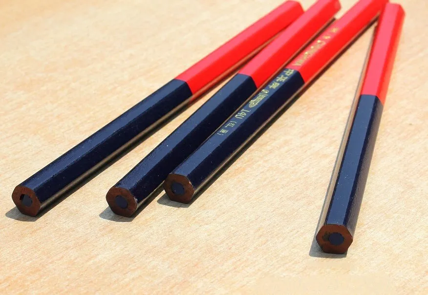 Red And Blue Double Ended Carpenter Checking Pencil 5mm Core Extra Thick