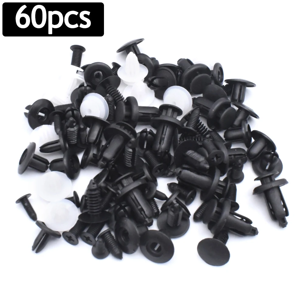 60pcs Auto Fastener Clip Mixed for Subaru BRZ Forester Impreza STi WRX XV Crosstrek Legacy Outback Car Accessories