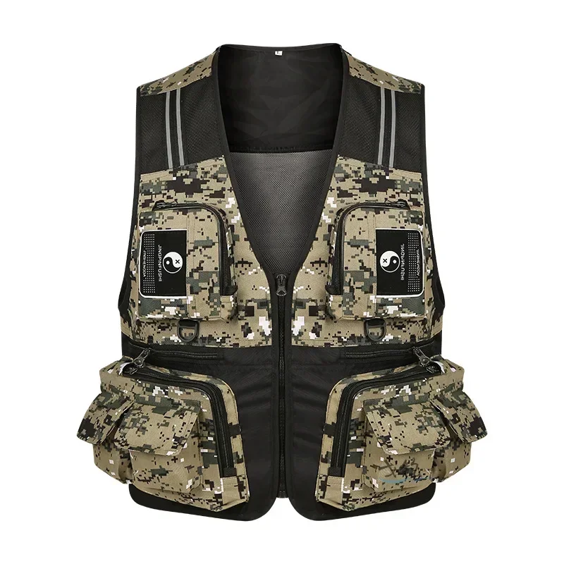 

Fishing Clothing Detachable Breathable Mesh Vest with Large Pockets Light Lure Jacket Men Tactical Vests Perfect for All Seasons