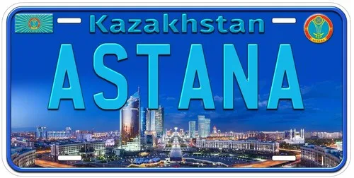 Astana Kazachstan TAG02 Новинка номерного знака автомобиля
