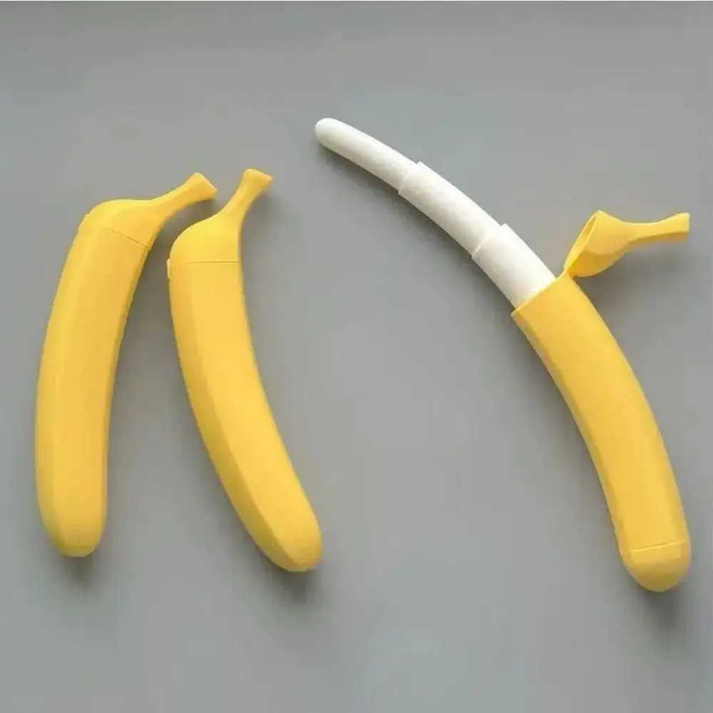 Creative Banana Telescopic Wand Simulation Fruit 3D Printed Extendable Banana Rod Realistic Simulation Fruit Props